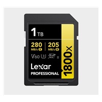 Lexar SDXC Pro 1800x U3 UHS-II R280/W210 (V60) 1TB
