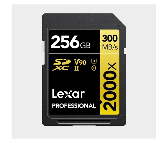 Lexar SDXC Pro 2000X UHS-II U3 R300/W260 (V90) 256GB