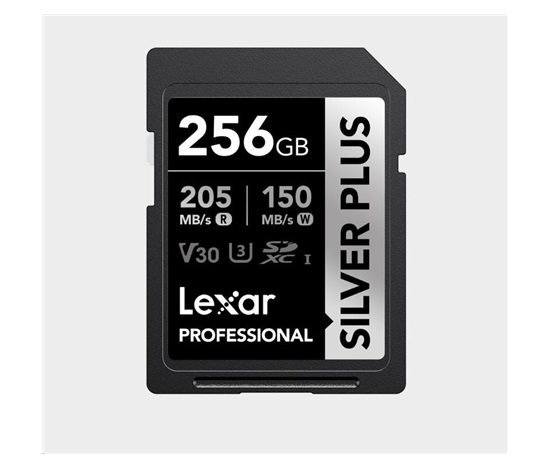 Lexar SDXC Professional SILVER Plus 1066x UHS-I/U3/A2/4K R205/W150 (V30) 256GB