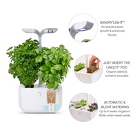 Véritable Exky SMART  - Automatický květináč s regulací osvětlení, bílá + 2 bylinkové náplně