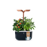 Véritable Exky SMART - Automatický květináč s regulací osvětlení, černá měděná + 2 bylinkové náplně