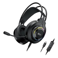 GENIUS sluchátka s mikrofonem GX GAMING HS-GX580U, USB, RGB, černá