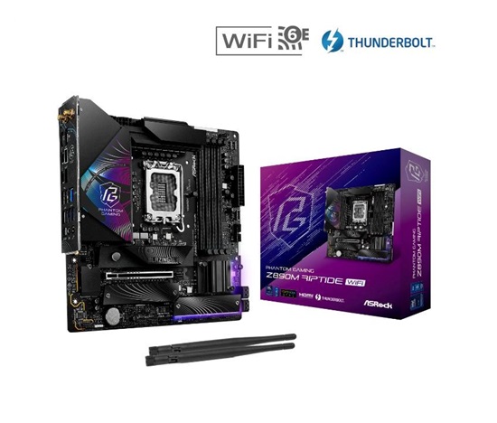 ASRock MB Sc LGA1851 Z890M RIPTIDE WIFI, Intel Z890, 4xDDR5, 1xDP, 1xHDMI, 2xThunderbolt, WI-FI, mATX