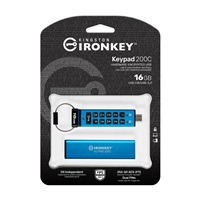 Kingston Flash Disk IronKey 16GB USB-C IronKey Keypad 200C, FIPS 140-3 Lvl 3 (Pending) AES-256