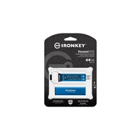 Kingston Flash Disk IronKey 64GB USB-C IronKey Keypad 200C, FIPS 140-3 Lvl 3 (Pending) AES-256