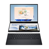 ASUS NTB Zenbook Duo (UX8406CA-OLED068X), Ultra 9-185H, 14" 2880 x 1800, 32GB, 2TB SSD, Intel Arc, W11 Pro, Gray