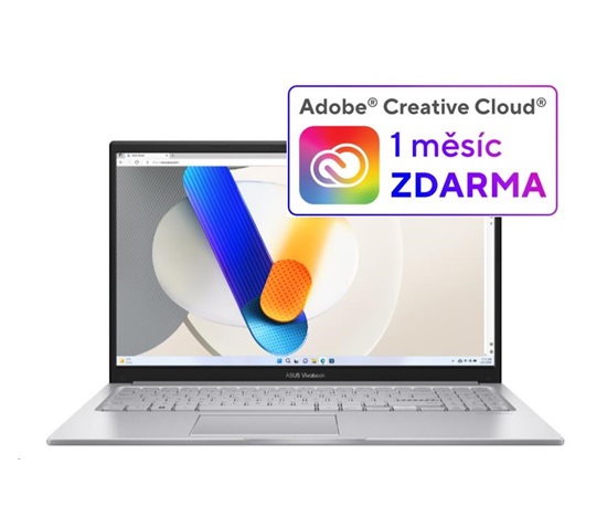 ASUS NTB Vivobook 15 (X1504VA-NJ1717W), i5-1334U, 15.6" 1920 x 1080, 16GB, 512GB SSD, Iris X, W11 Home, Silver