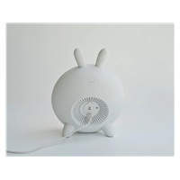 Rabbit & Friends Dětská lampička s budíkem | Bílá