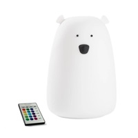 Rabbit & Friends Dotyková lampička medvídek s ovládáním | Bílá