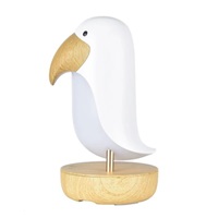 Rabbit & Friends Lampička ptáček s reproduktorem | Bílá