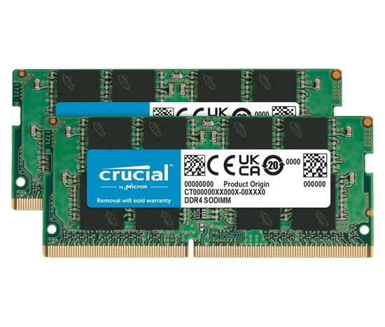 CRUCIAL SODIMM DDR4 16GB (Kit of 2) 3200MHz CL22