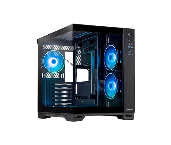 CHIEFTEC skříň VISIO, ATX, 1x USB-C 3.2, 2x USB 3.0, 6x 120mm ARGB Fan, černá