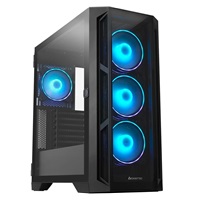 CHIEFTEC skříň APEX, E-ATX, 1x USB-C 3.2, 2x USB 3.0, 4x 120mm ARGB Fan, ARGB Hub, černá