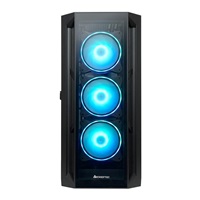 CHIEFTEC skříň APEX, E-ATX, 1x USB-C 3.2, 2x USB 3.0, 4x 120mm ARGB Fan, ARGB Hub, černá