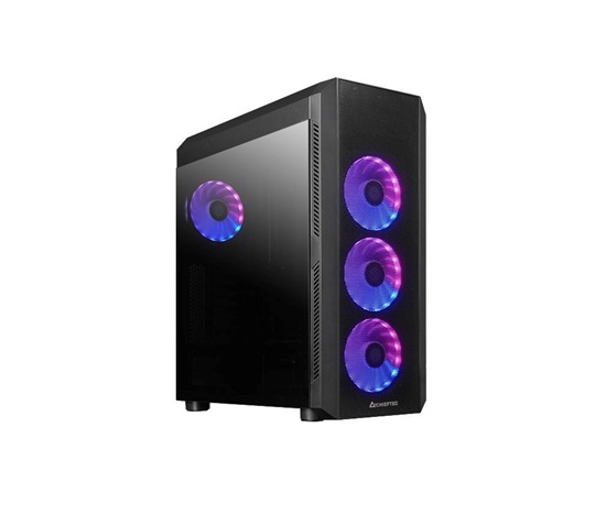 CHIEFTEC skříň SCORPION 4, ATX, 1x USB-C 3.2, 2x USB 3.1, 4x 120mm ARGB Fan, ARGB Hub, černá