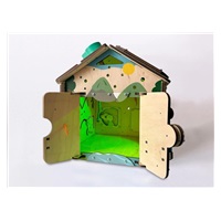 Activity board domeček svítící - Safari