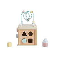 Dřevěná kostka s aktivitami Zvířátka 29 cm