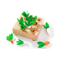 Dřevěná vkládačka - hra Mrkvičky