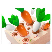 Dřevěná vkládačka - hra Mrkvičky