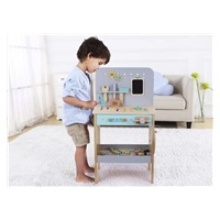 Dřevěný ponk s kompresorem