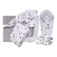 Set do postýlky - 7dílná sada Lesní zvířátka s teepee