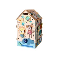 Svítící activity board domeček - ZOO