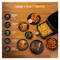 BAZAR - Cosori  TurboBlaze Pro  horkovzdušná fritéza 6.2l - Poškozený obal (Komplet)