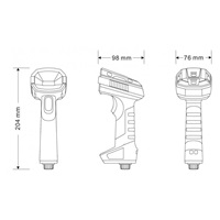Virtuos DPM CCD 2D čtečka Virtuos HT-880DPM, USB, tmavě šedá