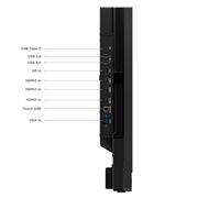 LENOVO LCD T65 - 65”,IPS,matný,16:9,3840x2160,Touch,60Hz,8ms,400cd/m2,1200:1,HDMI,DP,USB-C,ThB,RJ45,USBHub,VESA