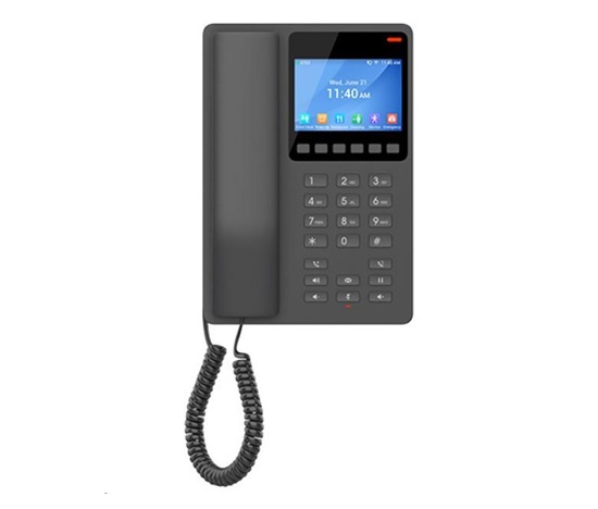 Grandstream GHP631W SIP WiFi hotelový telefon s displejem černý