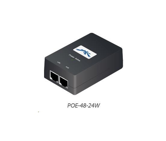 UBNT POE-48-24W [PoE adaptér 48V/0,5A (24W), vč. napájecího kabelu] -rozbaleno