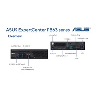 ASUS PC PB63-B5046AH (90MS02R1-M001E0), i5-13400, 16GB, 512GB SSD, UHD, Win 11 Pro, Black