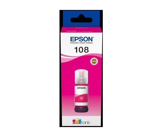 EPSON 108 EcoTank Magenta ink bottle