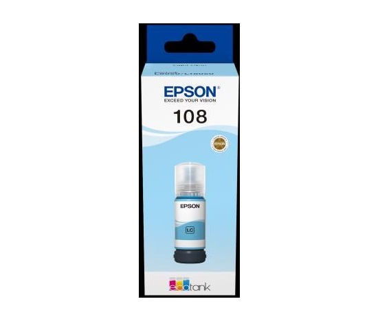 EPSON 108 EcoTank Light Cyan ink bottle