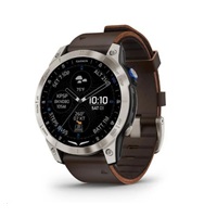 Garmin D2 Mach1, Sapphire Titan/ Brown Leather Band