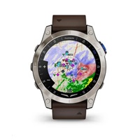Garmin D2 Mach1, Sapphire Titan/ Brown Leather Band