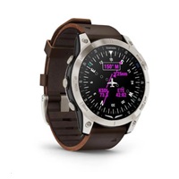 Garmin D2 Mach1, Sapphire Titan/ Brown Leather Band