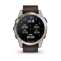 Garmin D2 Mach1, Sapphire Titan/ Brown Leather Band