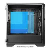 CHIEFTEC skříň APEX LUMO, E-ATX, 1x USB-C 3.2, 2x USB 3.0, 4x 140mm ARGB Fan, ARGB Hub, černá