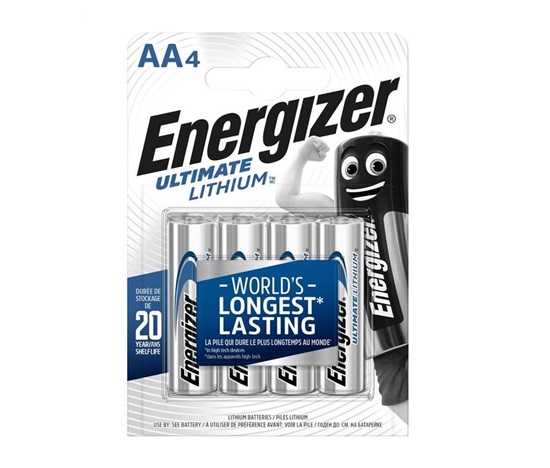 BAZAR - Energizer FR6/4BP Ultimate Lithium AA - Poškozený obal (Komplet)