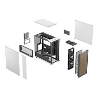 FRACTAL DESIGN North XL, Midi Tower, 1xUSB-C 3.2 Gen 2x2, 2xUSB 3.0, 4x 140mm Fan, Bílá