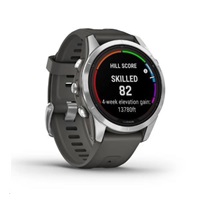 Garmin fenix® 7S Pro – Solar Edition, Silver / Black Band
