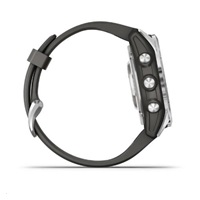 Garmin fenix® 7S Pro – Solar Edition, Silver / Black Band