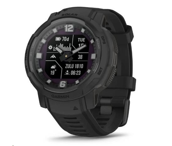 Garmin Instinct® Crossover Solar – Tactical Edition, Černý