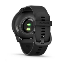 Garmin vívomove® Trend, Nerezová luneta Slate, pouzdro Black, silikonový řemínek