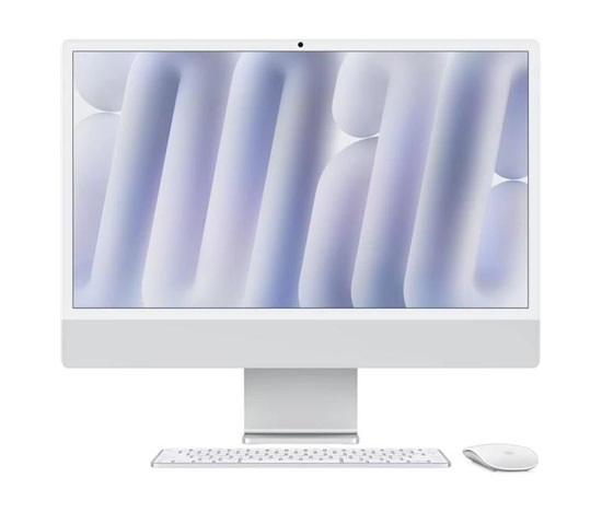 Apple iMac 24'' 4.5K display M4 chip 8-core CPU and 8-core GPU, 16GB, 256GB SSD - Silver