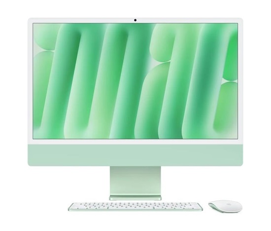 Apple iMac 24'' 4.5K display M4 chip 8-core CPU and 8-core GPU, 16GB, 256GB SSD - Green