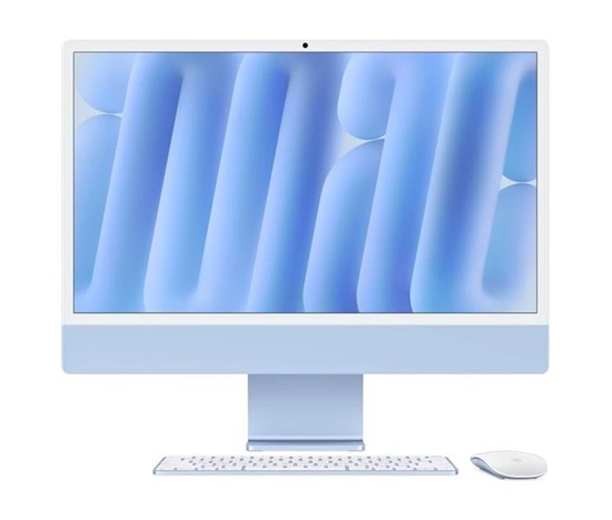 Apple iMac 24'' 4.5K display M4 chip 8-core CPU and 8-core GPU, 16GB, 256GB SSD - Blue