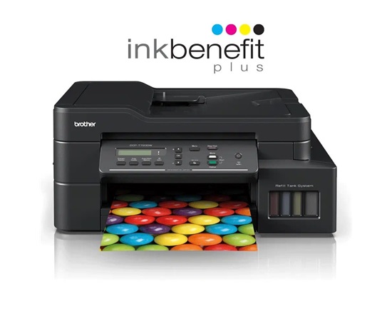 BAZAR - BROTHER multifunkce inkoustová DCP-T720DW - A4 128MB 1200x6000 17ppm 150/20 USB 2.0. WIFI - rozlepeno