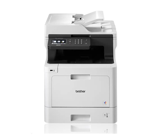 BROTHER multifunkce color laserová DCP-L8410CDW  - A4, 31ppm 512MB 2400x600 PCL LAN USB WiFi 250l 50ADF, DUPLEX